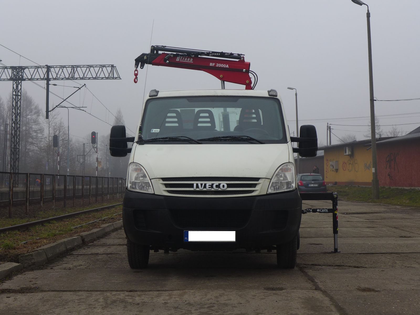 polski żuraw befard na iveco